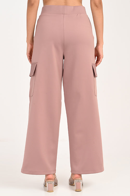 Stain Proof Dusky Rose Cargo Pants