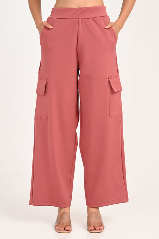 Stain Proof Peach Cargo Pants