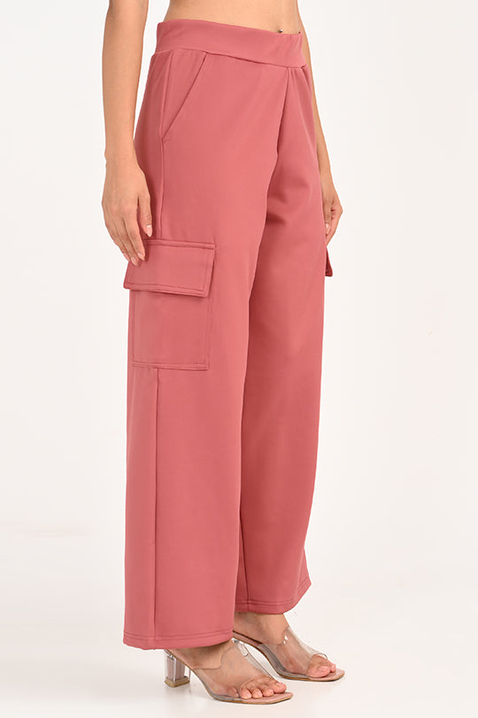 Stain Proof Peach Cargo Pants