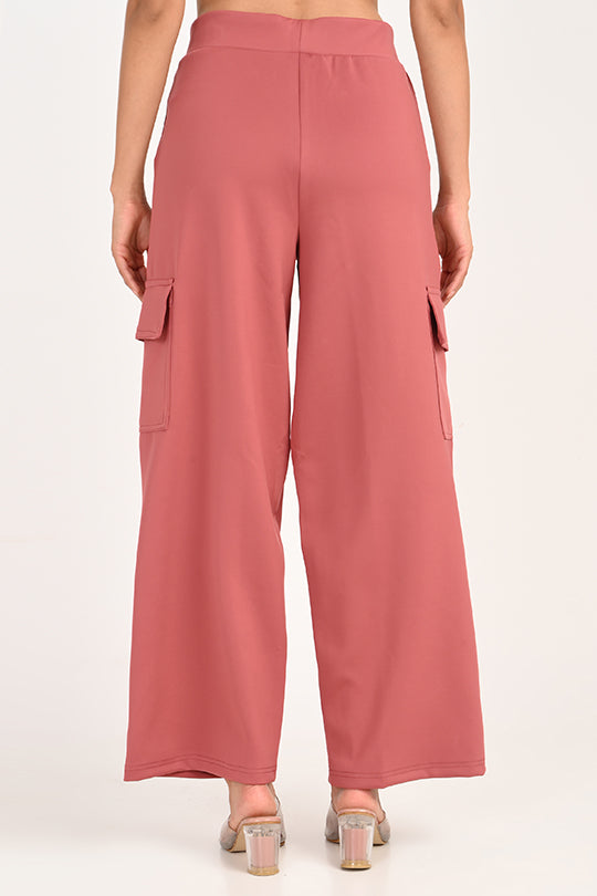 Stain Proof Peach Cargo Pants