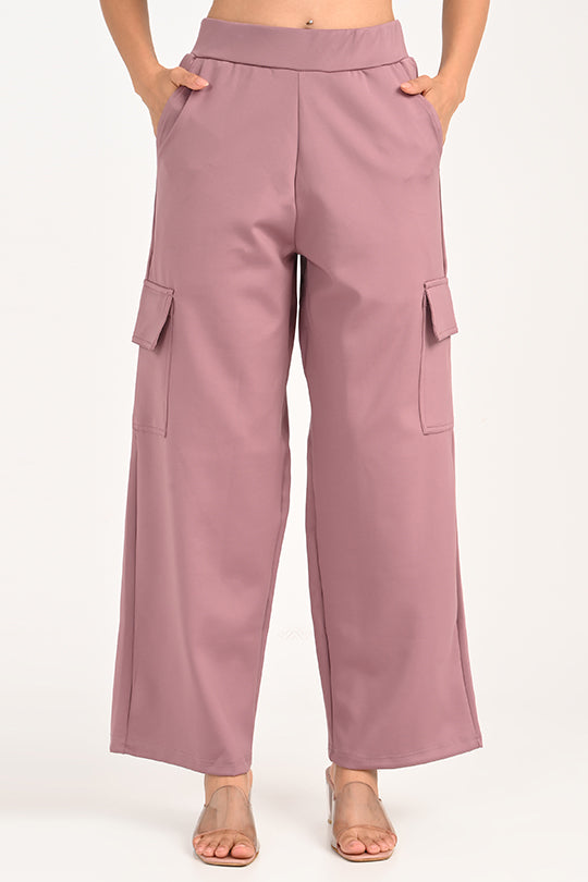Stain-Proof Turkish Pink Cargo Pants for Women | Stylish