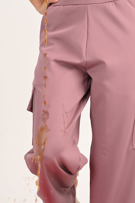 Stain Proof Turkish Pink Cargo Pants