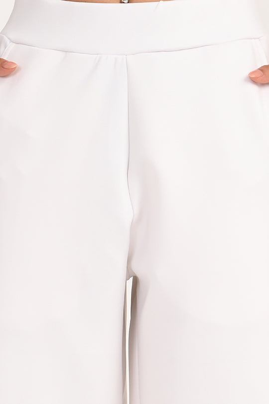 Stain Proof White Cargo Pants