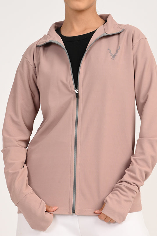 ADDAXPLAY Sunproof & Stain-Proof Performance Jacket in Dusky Rose