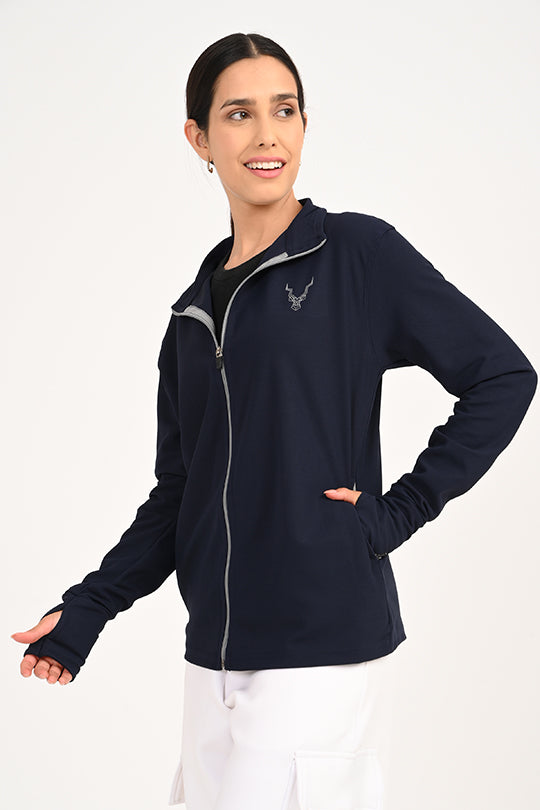 ADDAXPLAY Sunproof & Stain-Proof Performance Jacket in Navy
