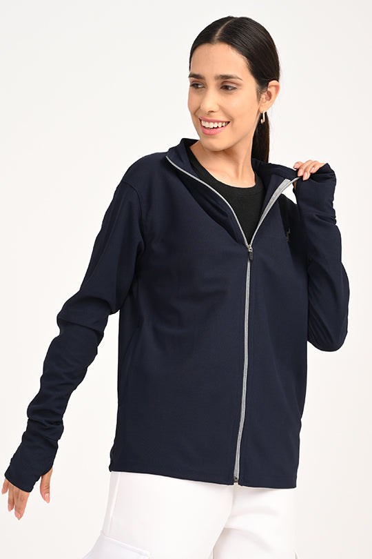 ADDAXPLAY Sunproof & Stain-Proof Performance Jacket in Navy