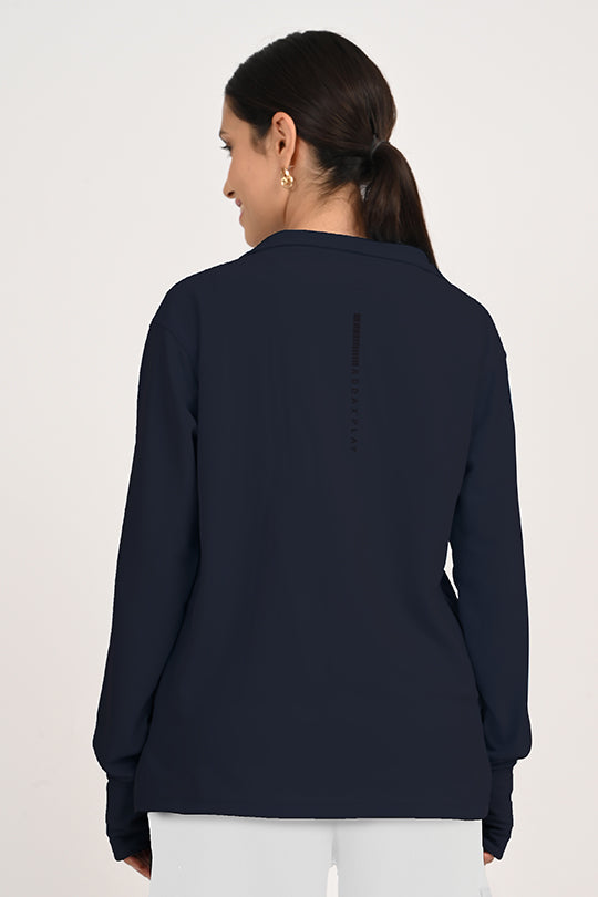ADDAXPLAY Sunproof & Stain-Proof Performance Jacket in Navy