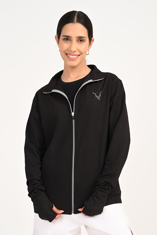 ADDAXPLAY Sunproof & Stain-Proof Performance Jacket in Classic Black