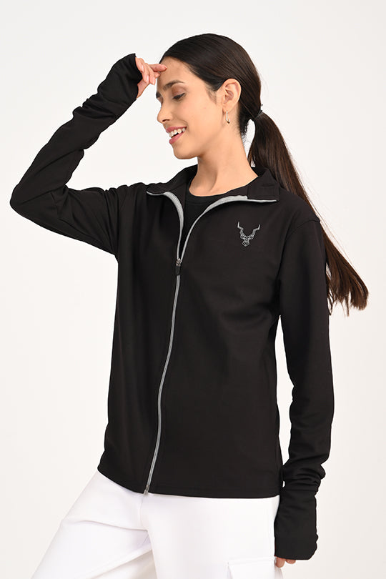 ADDAXPLAY Sunproof & Stain-Proof Performance Jacket in Classic Black