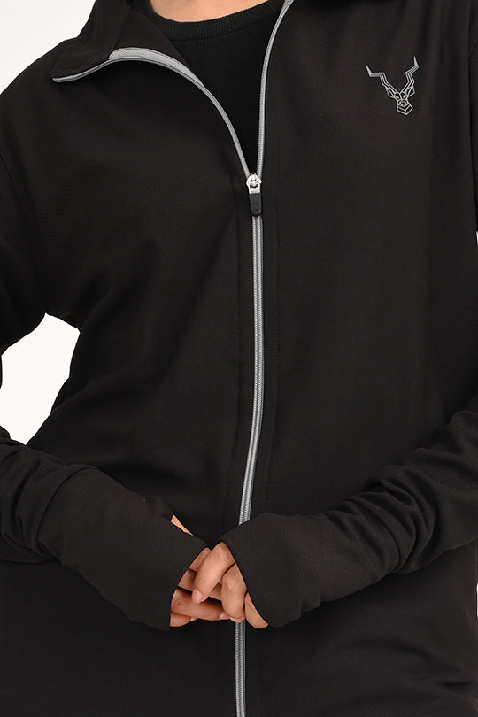 ADDAXPLAY Sunproof & Stain-Proof Performance Jacket in Classic Black