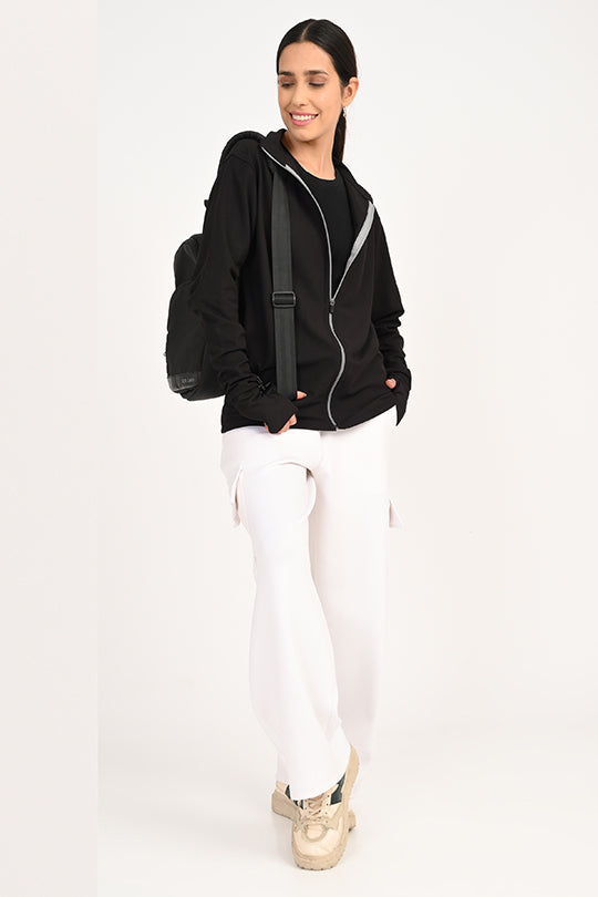 ADDAXPLAY Sunproof & Stain-Proof Performance Jacket in Classic Black