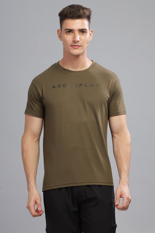 Air Cool Tee – Half Sleeve - Olive Green