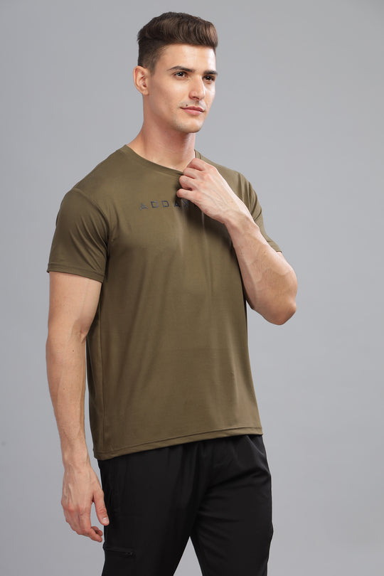 Air Cool Tee – Half Sleeve - Olive Green