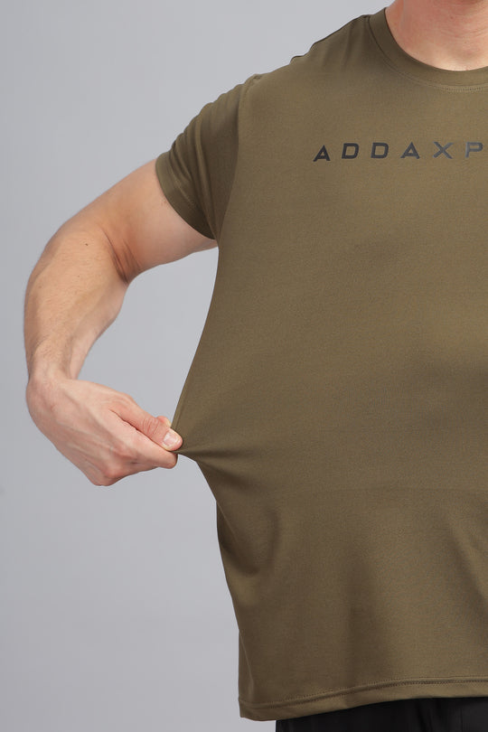 Air Cool Tee – Half Sleeve - Olive Green