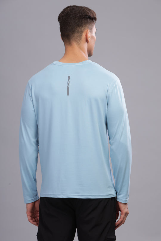 Air Cool Tee – Full Sleeve - Sky Blue Plain