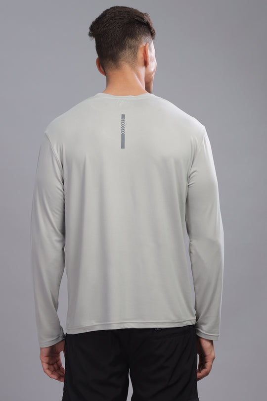 Air Cool Tee – Full Sleeve - Light Grey