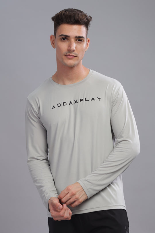 Air Cool Tee – Full Sleeve - Light Grey