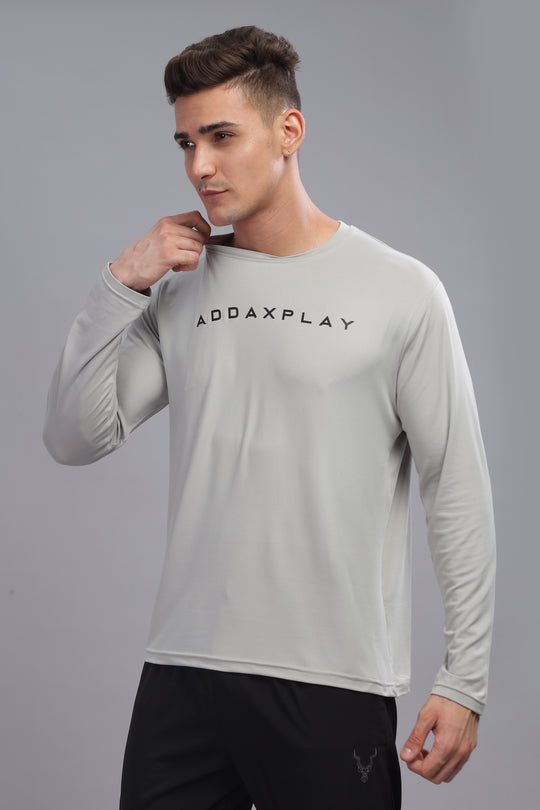 Air Cool Tee – Full Sleeve - Light Grey