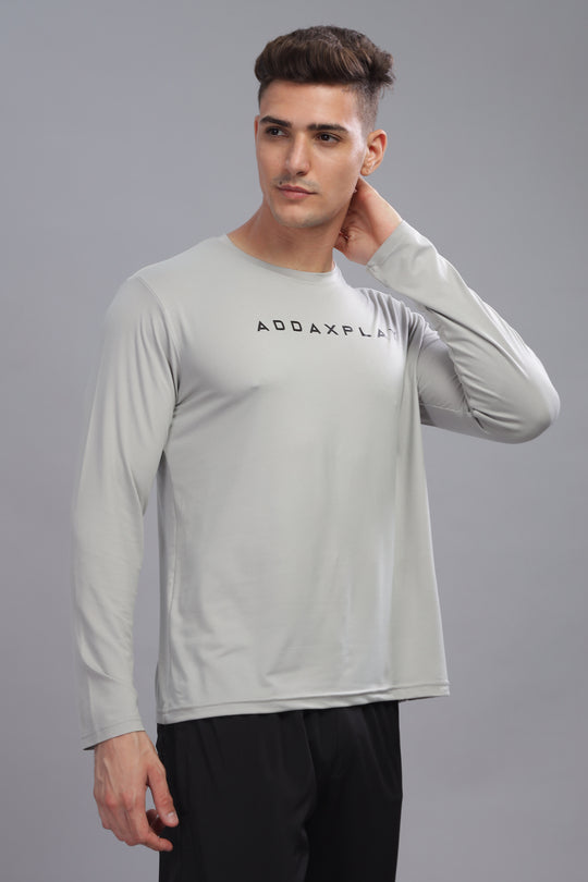 Air Cool Tee – Full Sleeve - Light Grey