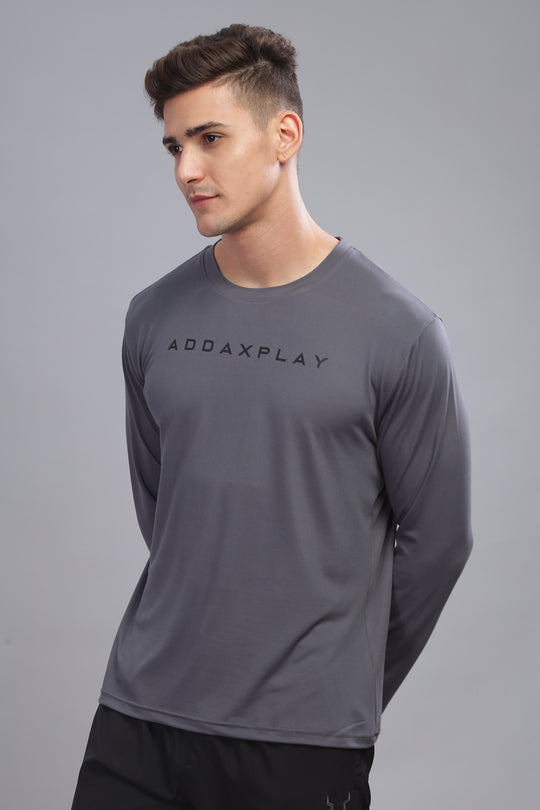 Air Cool Tee – Full Sleeve - Dark Grey