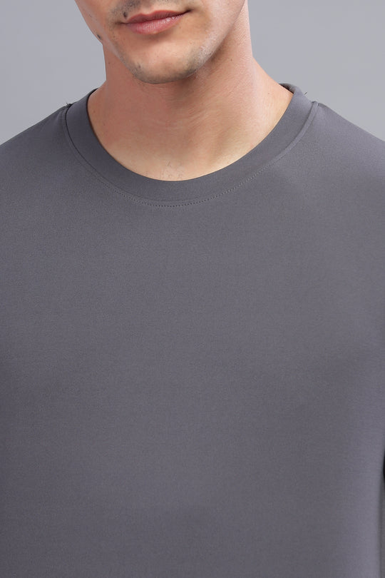 Air Cool Tee – Full Sleeve - Dark Grey Plain