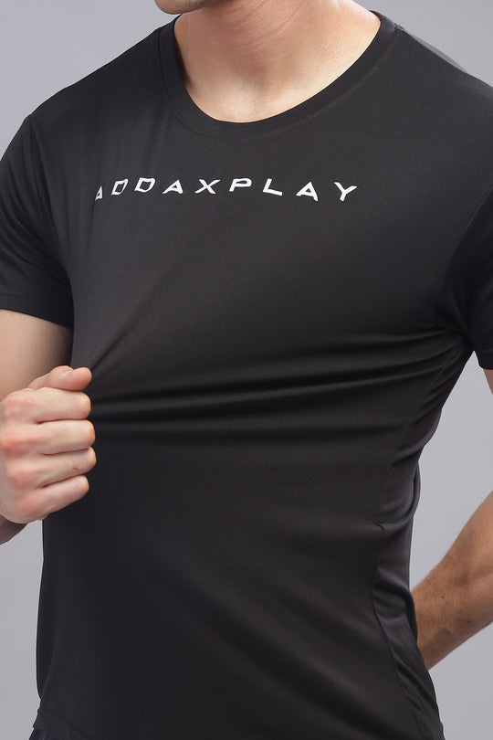 Air Cool Tee – Half Sleeve - Black