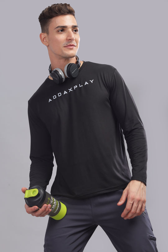 Air Cool Tee – Full Sleeve - Black