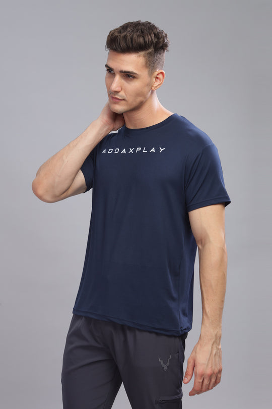Air Cool Tee – Half Sleeve - Navy