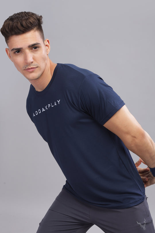 Air Cool Tee – Half Sleeve - Navy