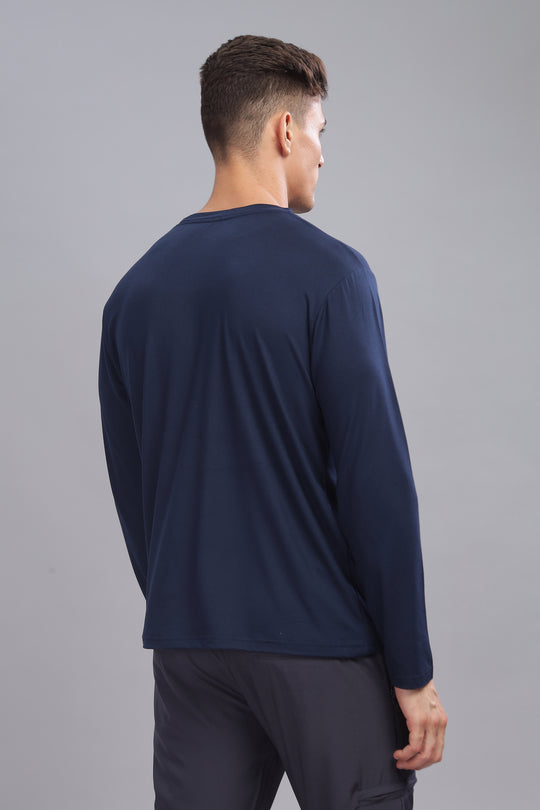 Air Cool Tee – Full Sleeve - Navy