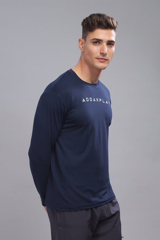 Air Cool Tee – Full Sleeve - Navy
