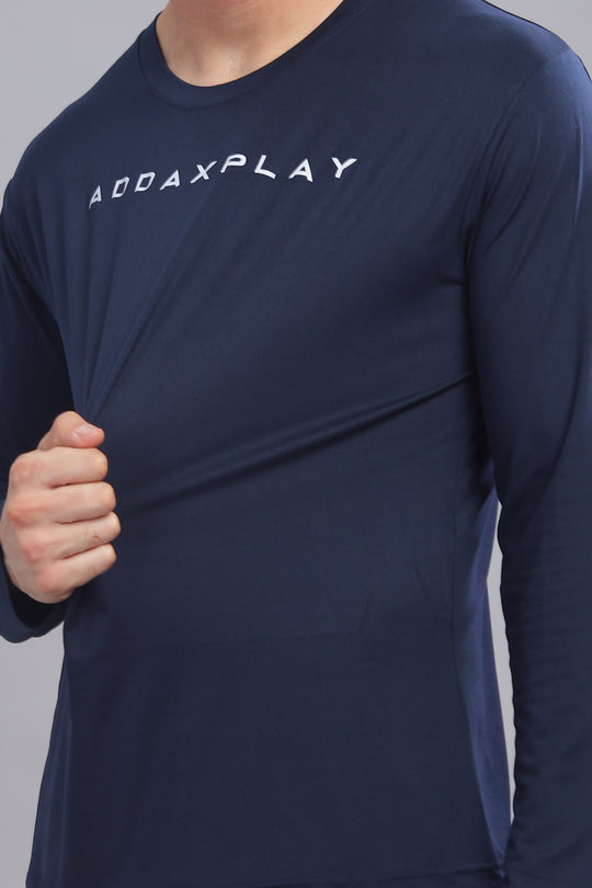 Air Cool Tee – Full Sleeve - Navy