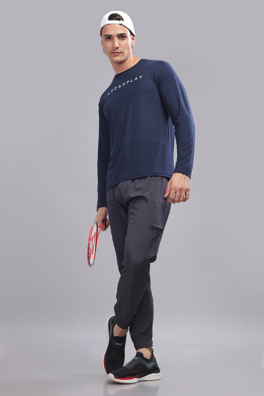 Air Cool Tee – Full Sleeve - Navy