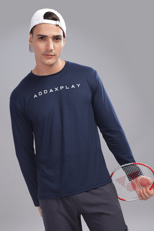 Air Cool Tee – Full Sleeve - Navy