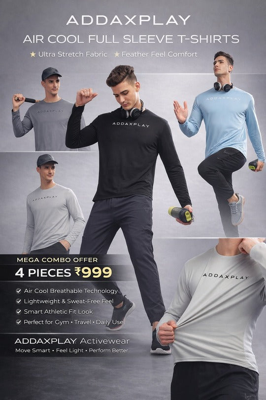 Air Cool Tee – Full Sleeve - Dark Grey