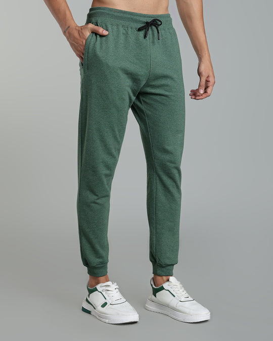 Premium Men’s Cotton Jogger Pants - Classic Green