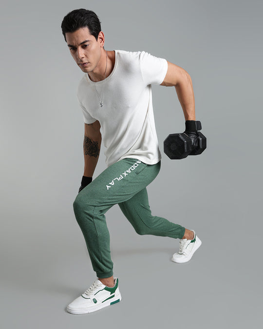 Premium Men’s Cotton Jogger Pants - Classic Green