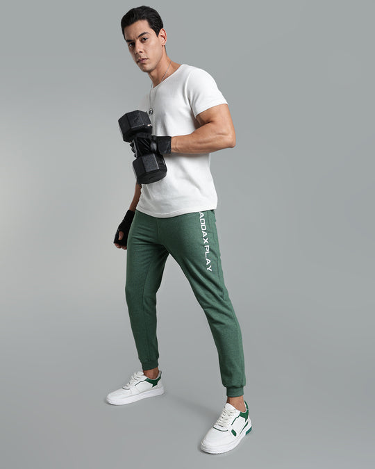 Premium Men’s Cotton Jogger Pants - Classic Green