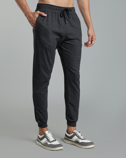 Premium Men’s Cotton Jogger Pants - Dark Grey