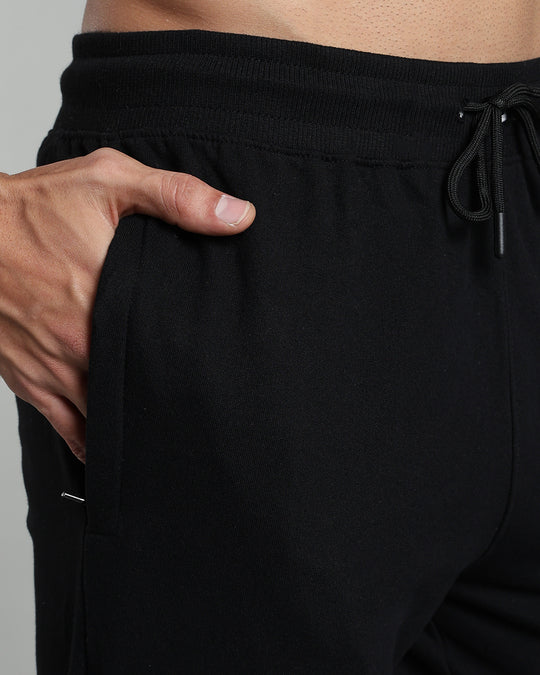 Premium Men’s Cotton Jogger Pants - Black