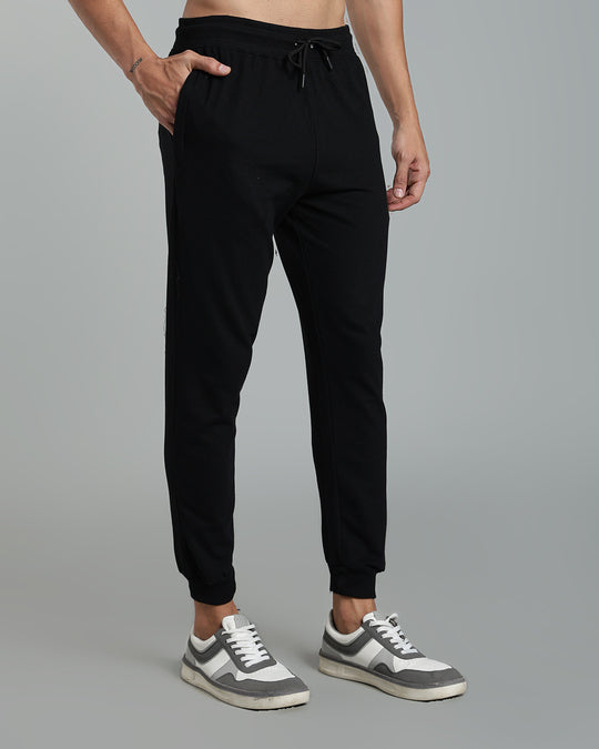 Premium Men’s Cotton Jogger Pants - Black