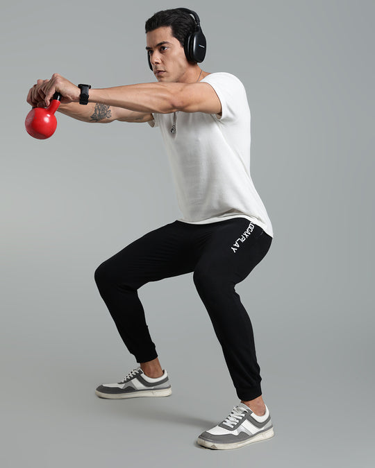 Premium Men’s Cotton Jogger Pants - Black