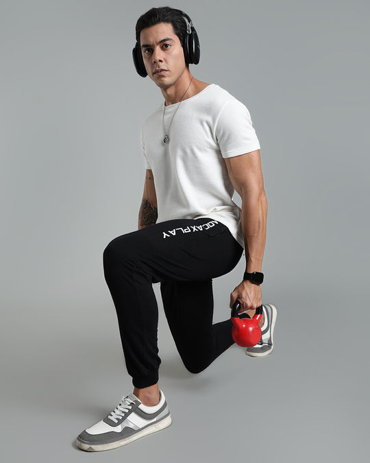 Premium Men’s Cotton Jogger Pants - Black
