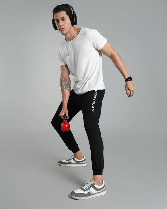 Premium Men’s Cotton Jogger Pants - Black