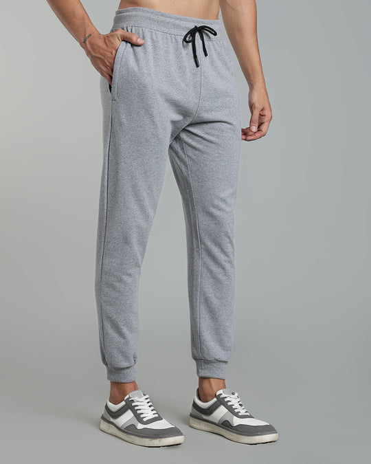 Premium Men’s Cotton Jogger Pants - Ass Grey