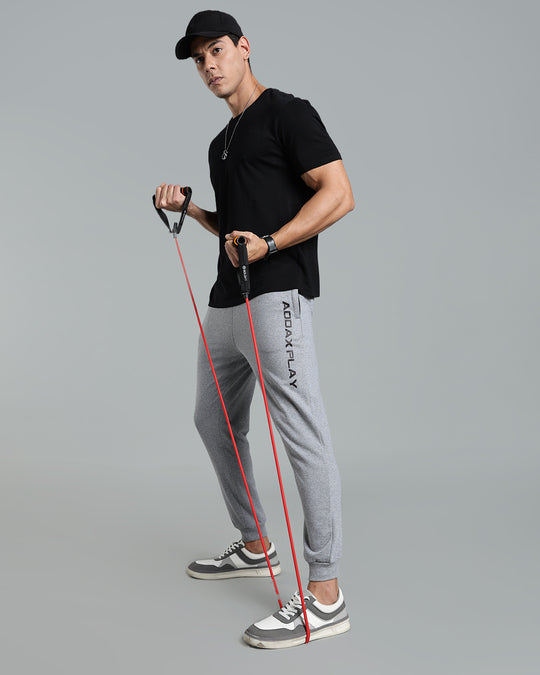 Premium Men’s Cotton Jogger Pants - Ass Grey