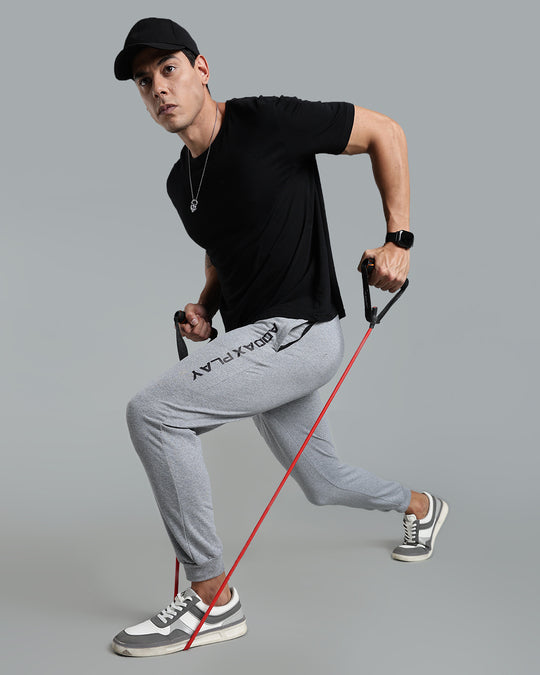 Premium Men’s Cotton Jogger Pants - Ass Grey