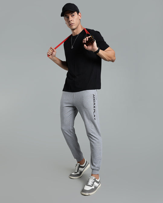 Premium Men’s Cotton Jogger Pants - Ass Grey