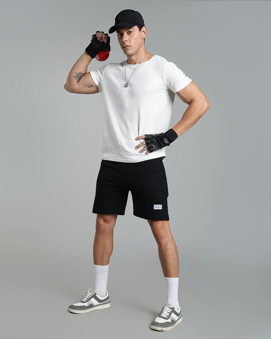 Men’s Premium Cotton Shorts  - Black