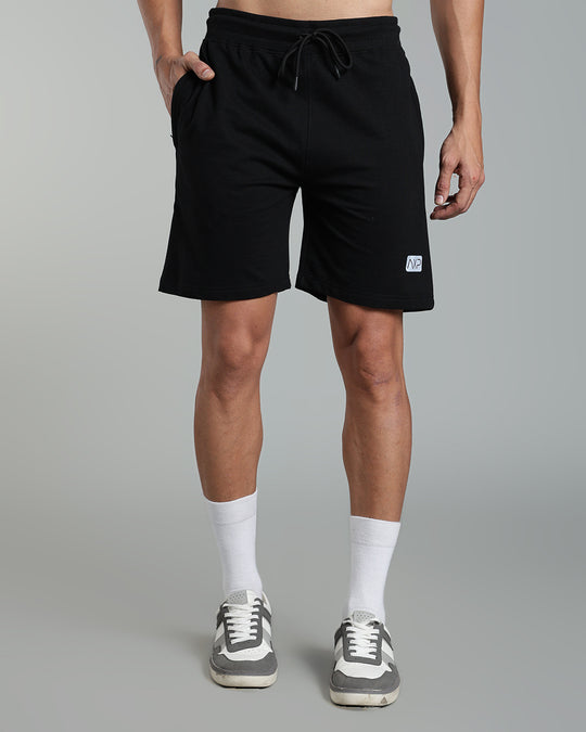Men’s Premium Cotton Shorts  - Black